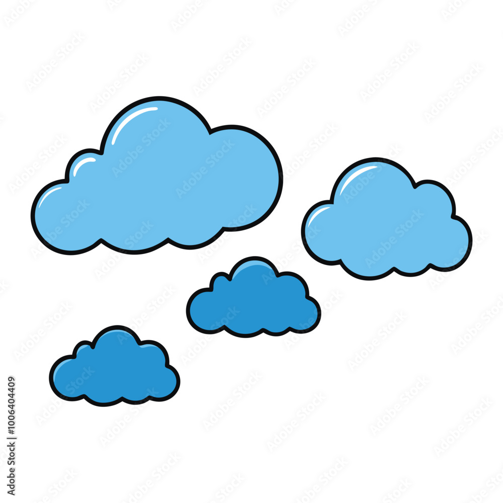 Clouds Icon Collection Vector illustration Clouds Icon Collection Vector illustration