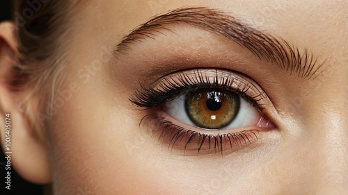 close up of a female eye photo