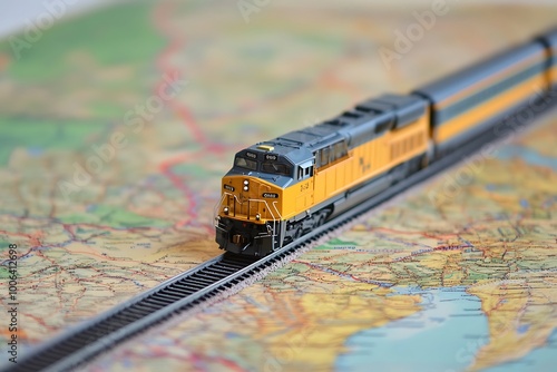 Train model on the map.