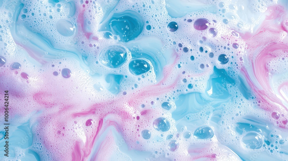 Bubbly Foam Pattern in Water for Creative Design and Freshness Concept Bubbly Foam Pattern in Water for Creative Design and Freshness Concept