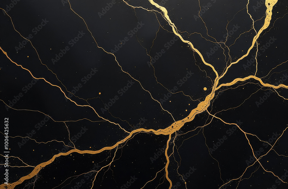 Black marble with golden veins. Abstract background design. Black marble with golden veins. Abstract background design.