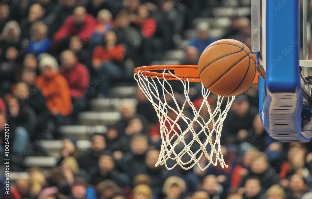 Fototapeta premium Basketball Hoop Close Up.