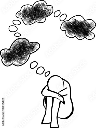 Mental health concept. Depression, bipolar disorder, obsessive compulsive, post traumatic stress disorder.