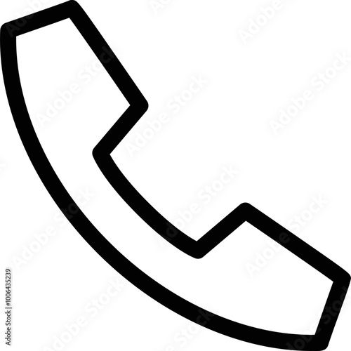 Simple vector icon telephone receiver
