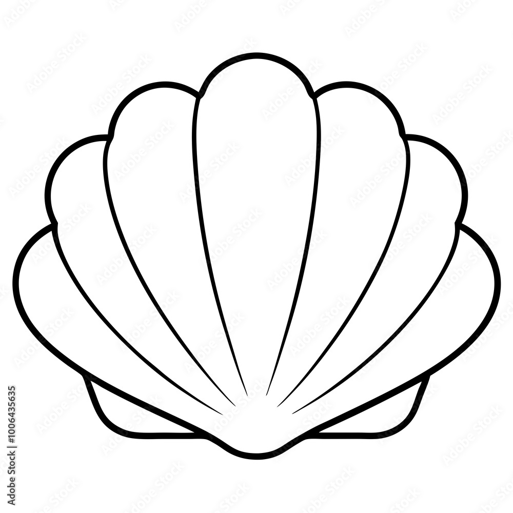 Eye Catching Vector Illustration of Scallop with Open Shell for Art Projects
Eye Catching Vector Illustration of Scallop with Open Shell for Art Projects