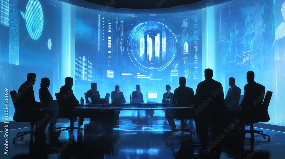 ## Holographic Business Meeting: Data Visualization of the Future ## Holographic Business Meeting: Data Visualization of the Future