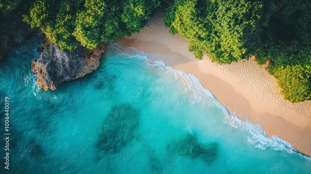 ## Aerial Paradise: Pristine Beach & Turquoise Waters ## Aerial Paradise: Pristine Beach & Turquoise Waters
