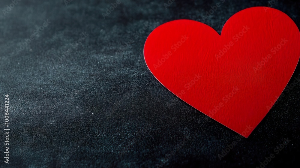 Red heart shape sticker isolated, ideal for expressing love and affection in various design projects.. Red heart shape sticker isolated, ideal for expressing love and affection in various design projects..