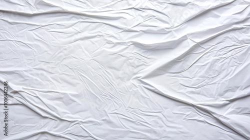 Wallpaper Mural Blank white crumpled and creased paper poster texture background, perfect for showcasing artwork or information creatively.. Torontodigital.ca