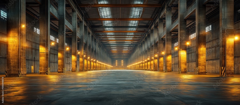Empty Industrial Warehouse Empty Industrial Warehouse