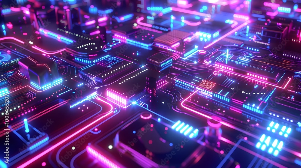 Abstract neon glow lines pattern, futuristic technology background. Abstract neon glow lines pattern, futuristic technology background.