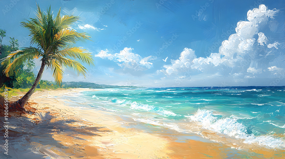 Fototapeta premium What happens in summer, generative AI