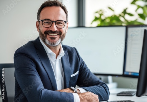 Businessman Smiling.