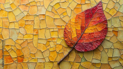 autumn leaves on the wall