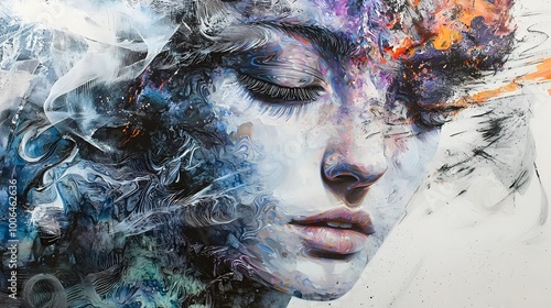 AI-Transformed Digital Artworks Blending Traditional and Futuristic Designs photo