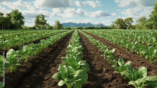 Sugar Beet Field in Summer