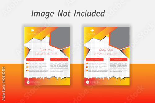 modern flayer template design