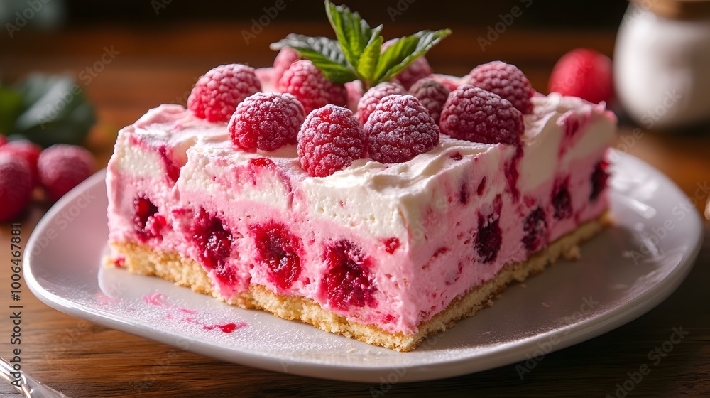 Raspberry Zinger Poke Cake Raspberry Zinger Poke Cake