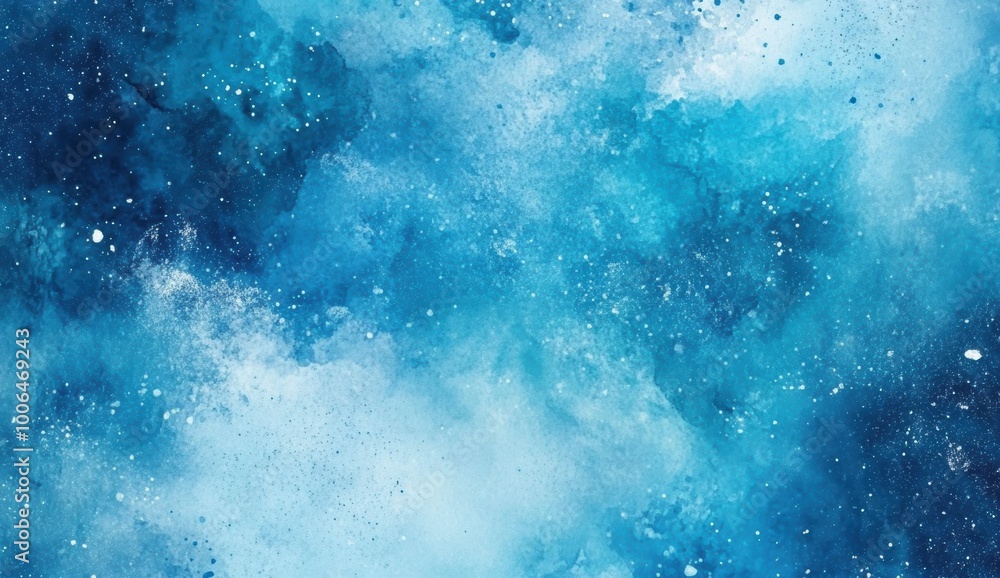 Fototapeta premium Blue Watercolor Texture.