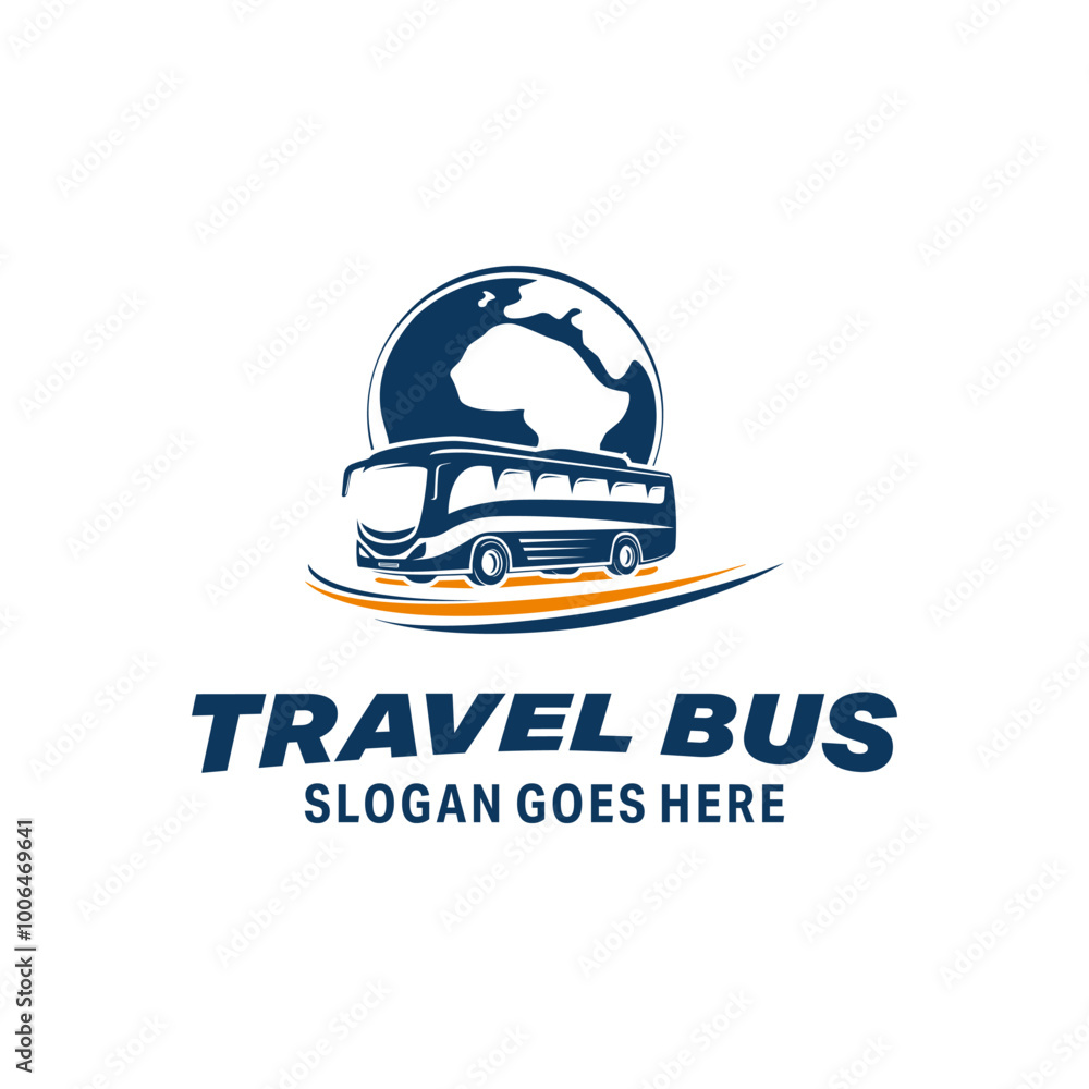 Travel bus logo design vector Travel bus logo design vector