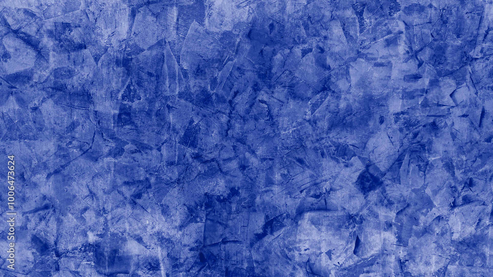 The cement wall is blue.