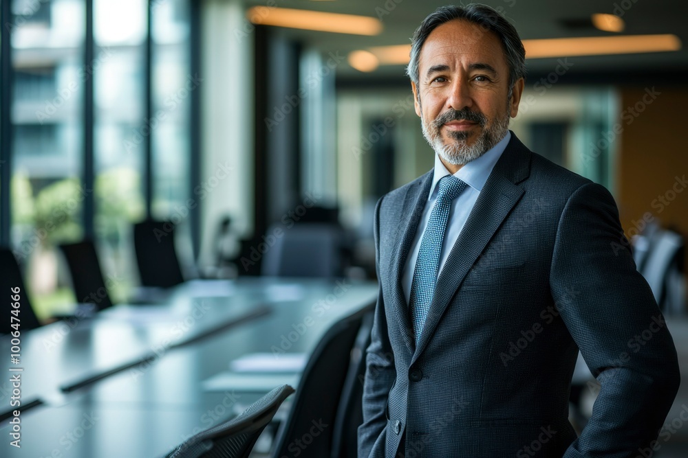 Portrait of a Confident Businessman in a Suit and Tie Portrait of a Confident Businessman in a Suit and Tie