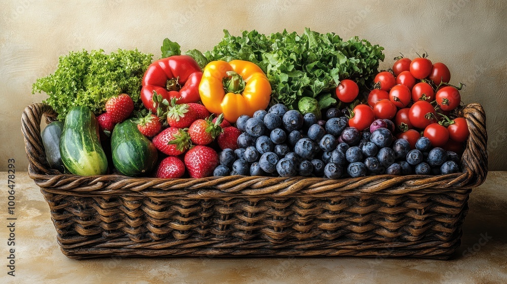 Basket of Fresh Produce Basket of Fresh Produce