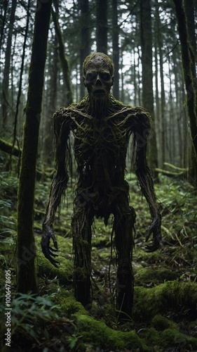 person in the forest