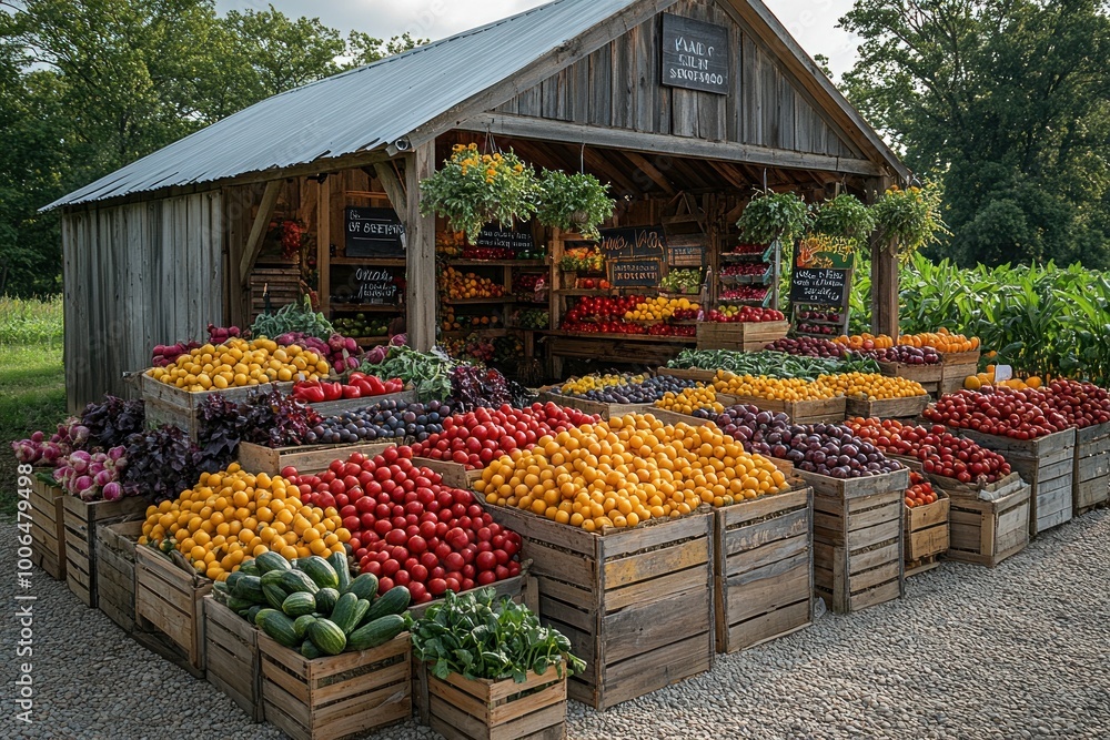 Fresh Produce at a Local Market Fresh Produce at a Local Market