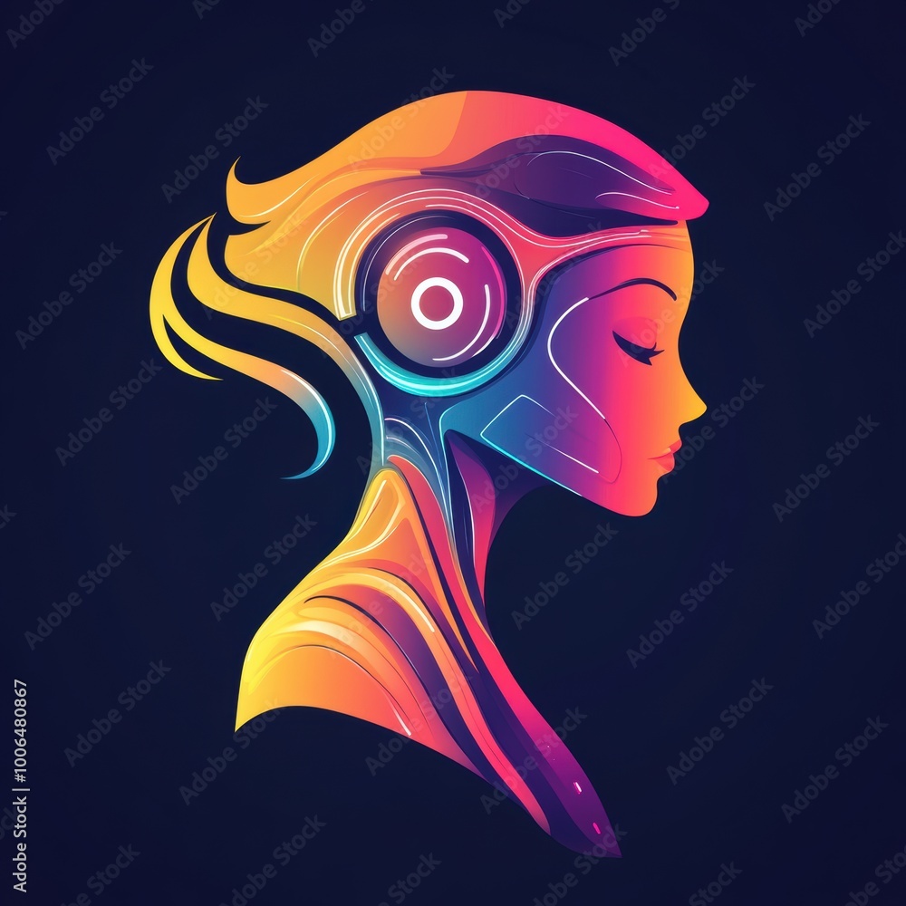 Fototapeta premium Inspiring Ai Logo Illustrating The Power Of Innovation