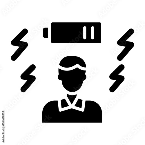 Tired Glyph Icon Design