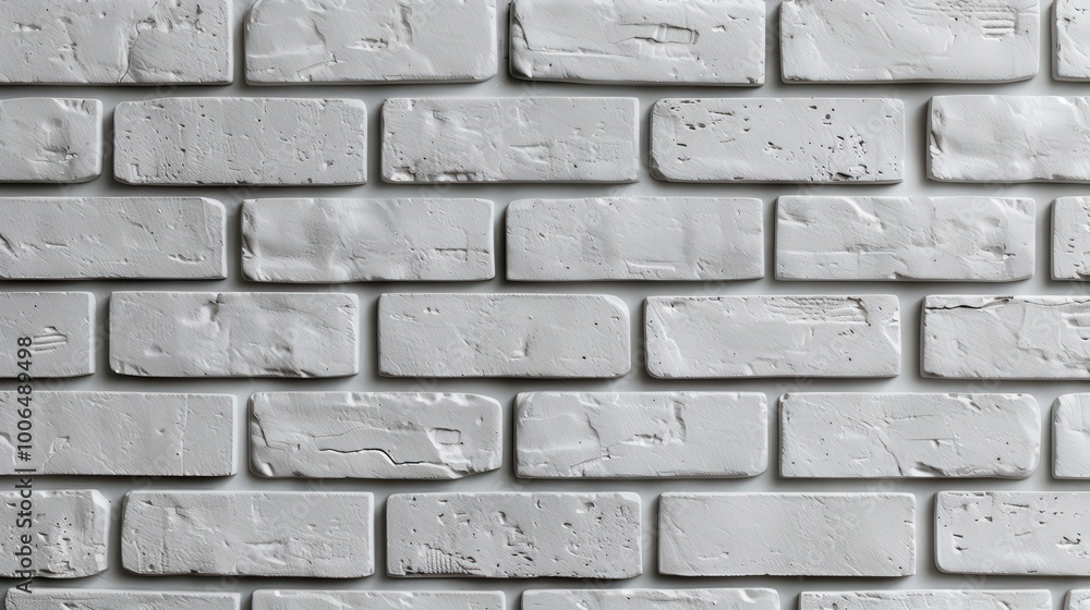 Obraz premium Grey brick wall with varied textures, a modern minimalist backdrop, perfect for enhancing contemporary design projects or artistic displays.