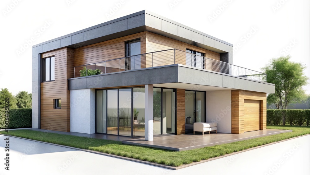 Modern Flat Roof House Design with Simple Elegance Modern Flat Roof House Design with Simple Elegance
