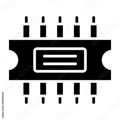 Rom Glyph Icon Design