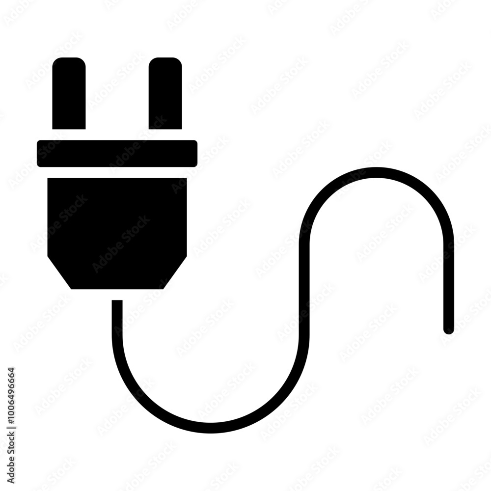 Plug Glyph Icon Design Plug Glyph Icon Design