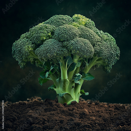 Wallpaper Mural The photo capturing fruit-bearing plants and vegetable garden  thriving in dark soil. Each plant is depicted with its full fruits
 Torontodigital.ca