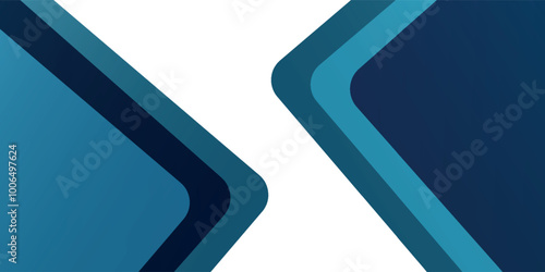 Blue angle arrow overlap vector background on white space for text and message artwork design