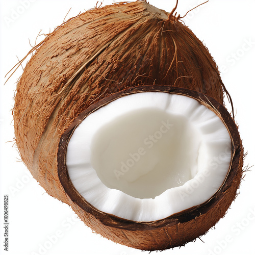 Whole and Halved Coconut photo