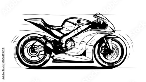 Motorcycle racing. Sport bike.	
