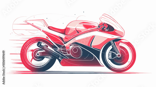 Motorcycle racing. Sport bike.	
