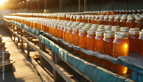 Artisan Honey Jars Available for Purchase at Chechnyas Charming Honey Farm photo