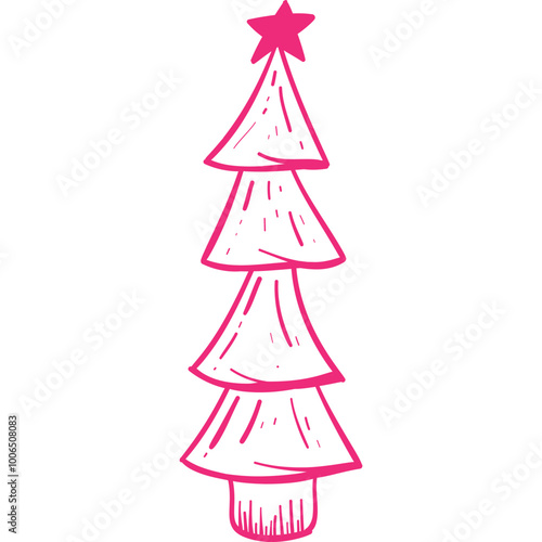 Christmas, New Year Vector Icon element, Isolated white background