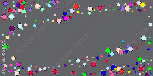 Rhombus multi colored swirl flower with 4 petals, and red round GOAL dirty stamp imitation. Vector flower icon collage in flat style.