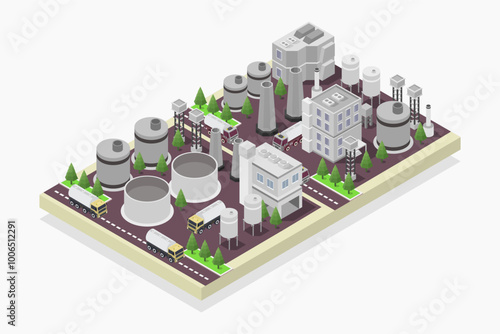 Petrol plant isometric