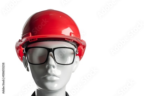 Safty helmet on black background, close-up view. Isolated stock photos photo