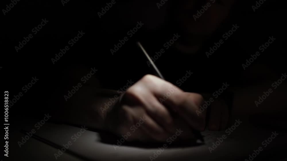 Man journaling thoughts into notebook for self-reflection and emotional release Man journaling thoughts into notebook for self-reflection and emotional release