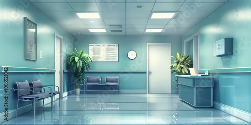 Hospital Medical Staff Office Wall: Covered in medical staff bylaws, credentialing guidelines, and a board with medical staff meeting schedules