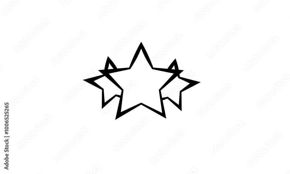 abstract star shape abstract star shape