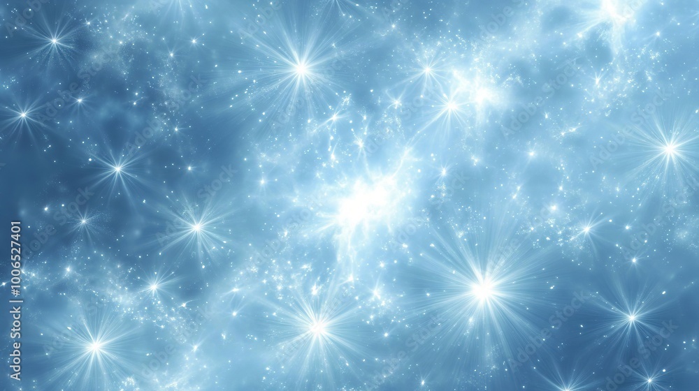 A mesmerizing kaleidoscope design featuring soft blue colors adorned with twinkling stars, creating a dreamy and enchanting background. This visually stunning pattern evokes a sense of wonder A mesmerizing kaleidoscope design featuring soft blue colors adorned with twinkling stars, creating a dreamy and enchanting background. This visually stunning pattern evokes a sense of wonder