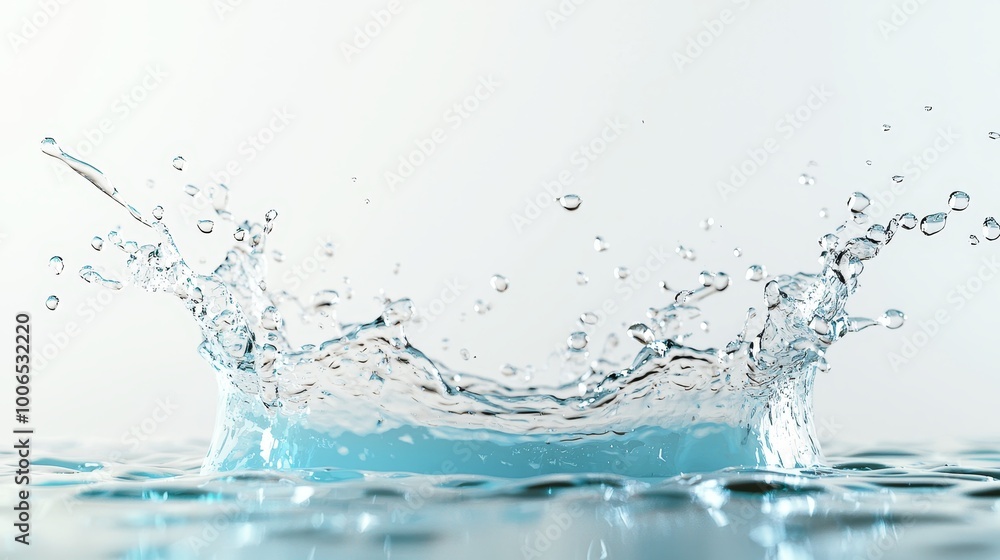 Captivating Splash of Refreshing Coconut Water in Motion Captivating Splash of Refreshing Coconut Water in Motion